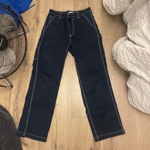 Tna carpenter jeans with white stitching